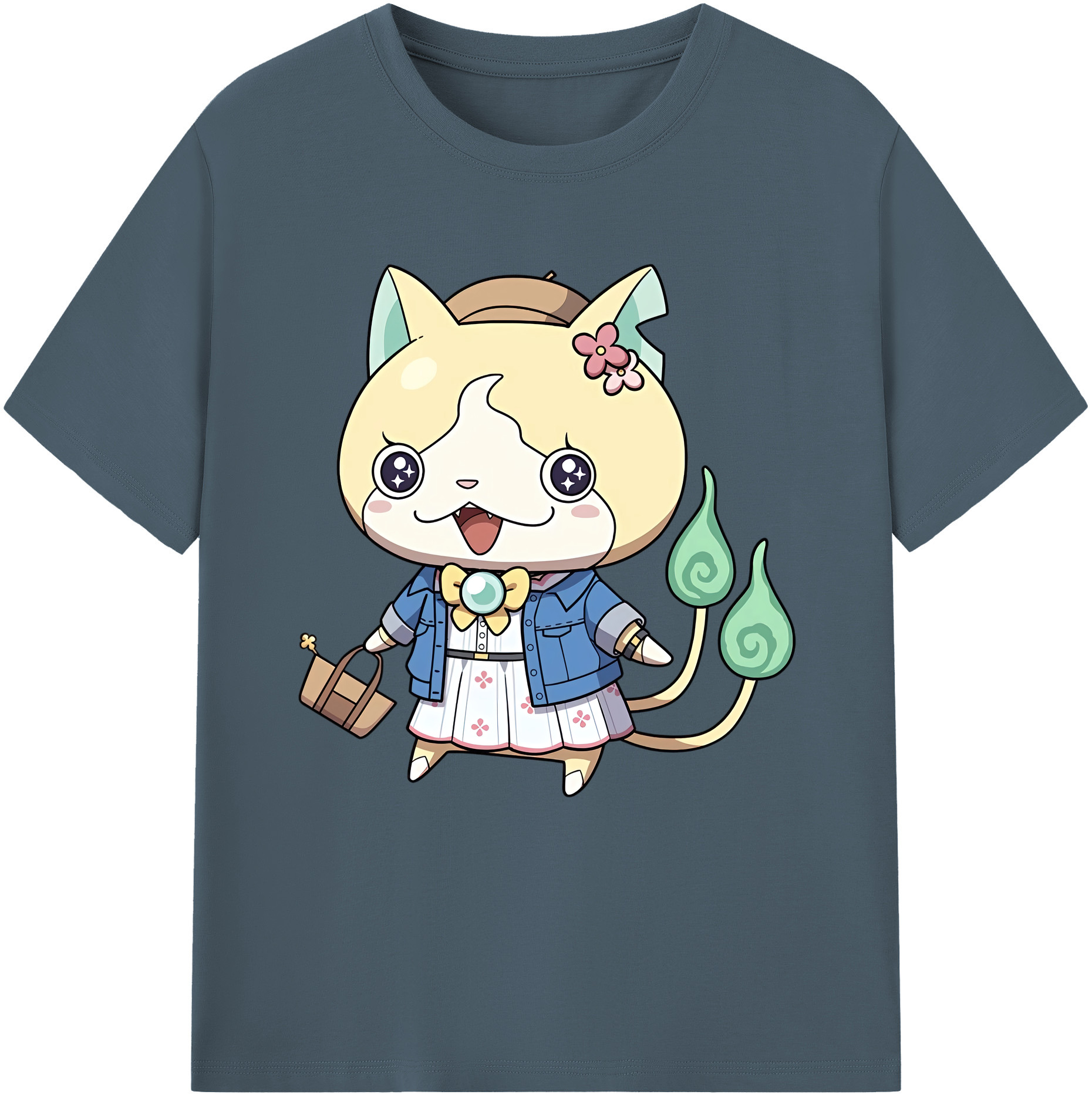 （画像用） 妖怪ウォッチ Yo-kai Watch 綿100％半袖Tシャツ（フロントプリント）